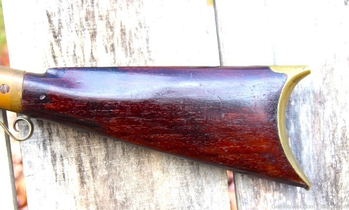 Rare Allen & Wheelock Brass Frame Side Hammer .38 Caliber Rifle-img-10