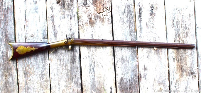 Rare Allen & Wheelock Brass Frame Side Hammer .38 Caliber Rifle-img-0