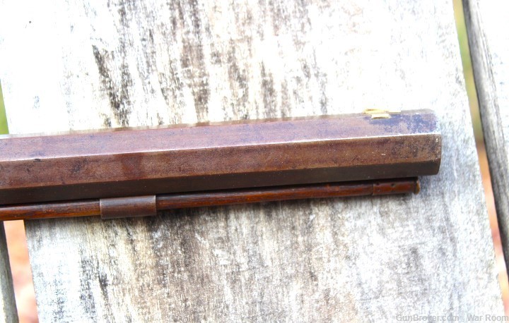 Rare Allen & Wheelock Brass Frame Side Hammer .38 Caliber Rifle-img-8