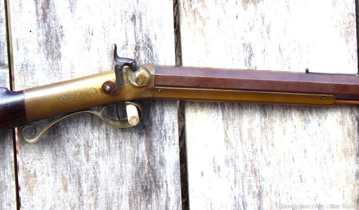 Rare Allen & Wheelock Brass Frame Side Hammer .38 Caliber Rifle-img-2