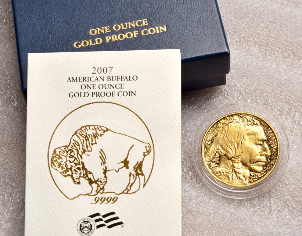 2007 - W $50 American Buffalo - 1oz .9999 pure gold-img-3