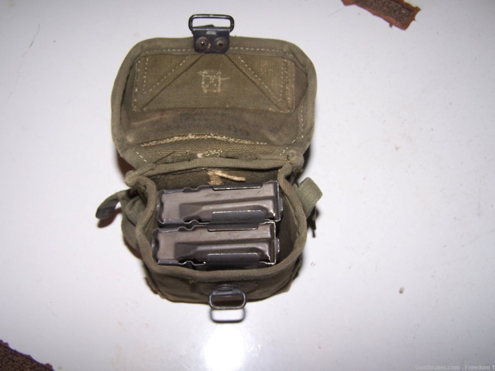 2-M14 USGI 7.62X51 Pre Ban 20rd Magazines In Pouch (BRG S-I)-img-5