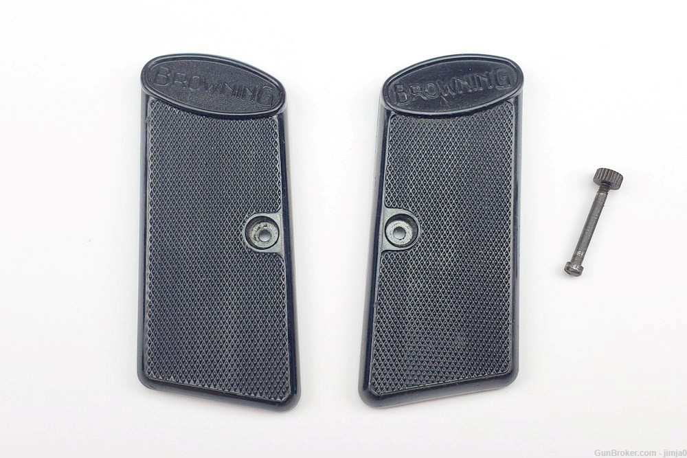 Pair of Browning grips and screw-img-0