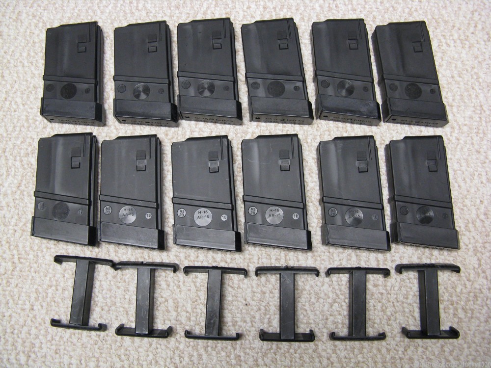 12 THERMOLD 20 RD. 223/5.56 MAGAZINE AR-15/M16 MAGS AR15 MAGAZINES CLIPS-img-0