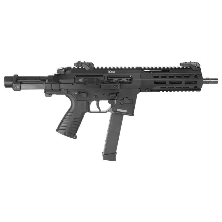 B&T SPC9-G 9mm Black Pistol w/Telescopic Brace Adapter & Glock Lower-img-0