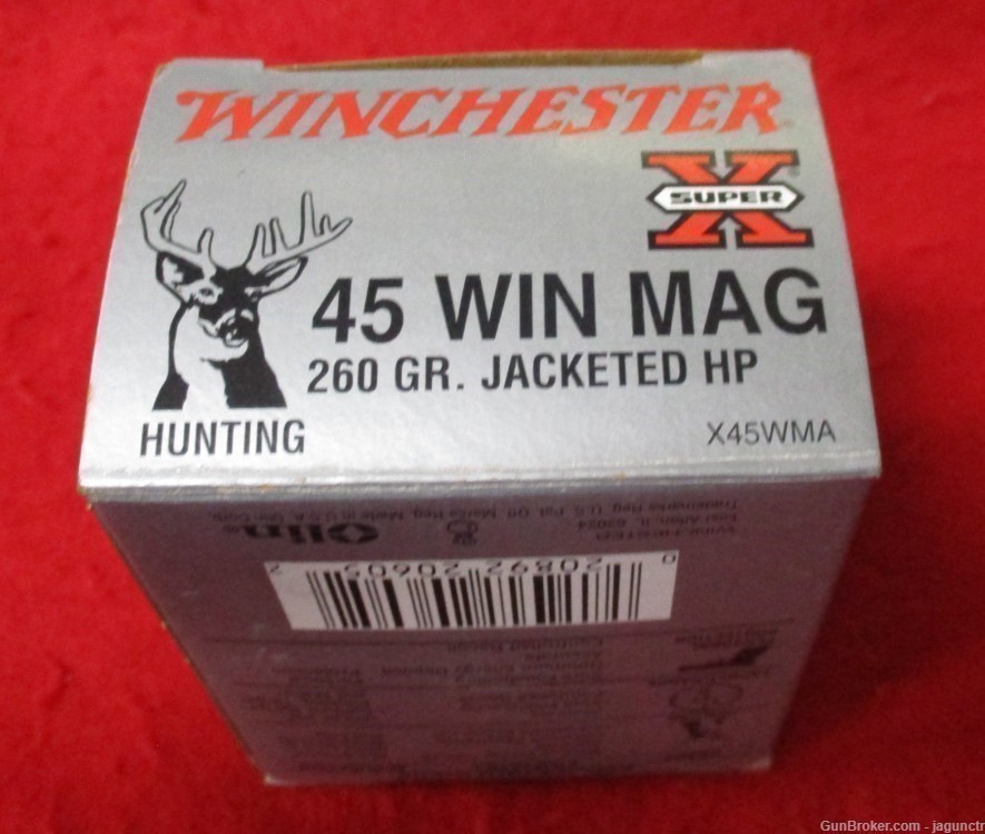 WINCHESTER SUPER X 45 WIN MAG 260GR. JHP 2109ZH06052S-img-1