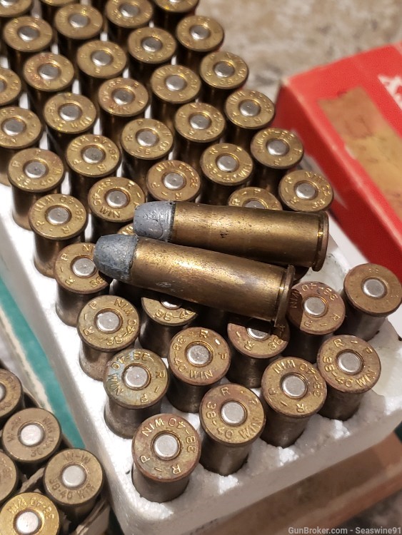 100 rounds for components only 38-40 ammo ammunition 1873 Winchester-img-1