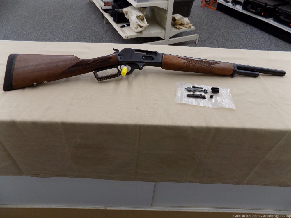 Marlin 1895 45-70 Lever Action Rifle Walnut and Blued 18" BBL. -img-0