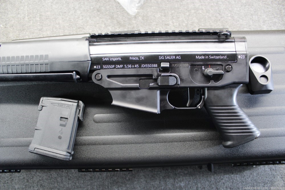 Rare Swiss Import SIG SG550 DMR 21"Threaded AR15 Stock&Mags SG550DMP Pistol-img-4