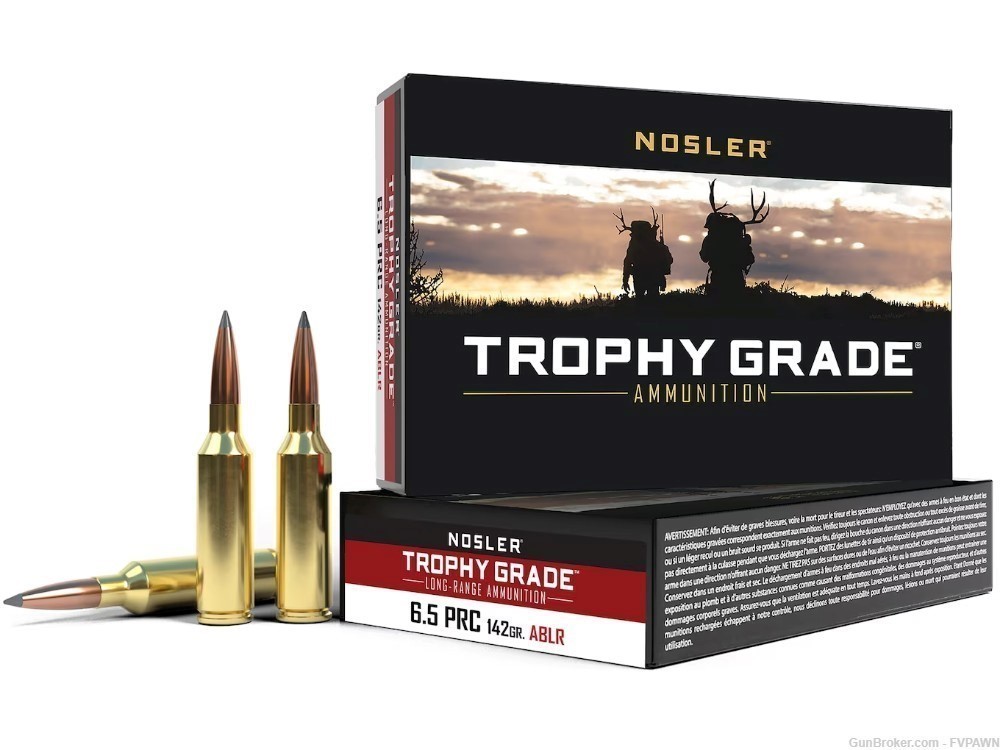 2 Box Nosler Trophy Grade Ammunition 6.5 PRC 142 Grain AccuBond Long Range-img-0