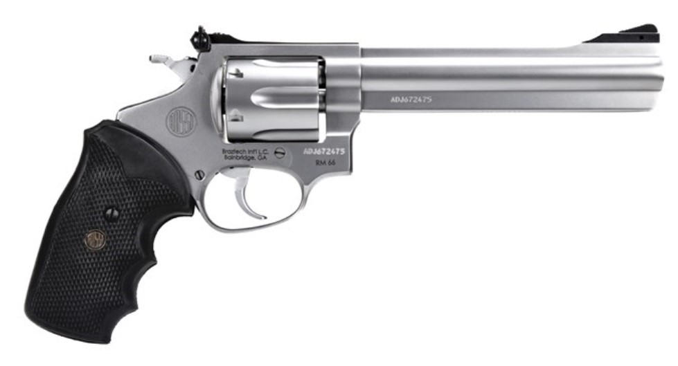   Rossi RM66 Handgun .357 Mag 6rd Capacity 6" Barrel Stainless Steel Gloss -img-0