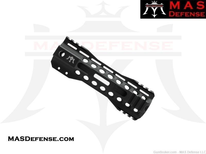 MAS DEFENSE 7.25" RIDGELINE M-LOK AR-15 QUAD RAIL - BLACK-img-0