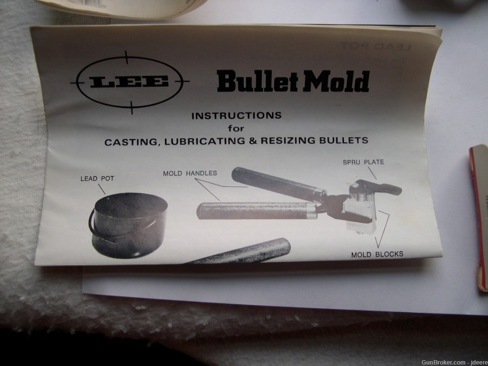 Bullet Mold-Lee Single Cavity .440 Round Ball w/Handles-img-1