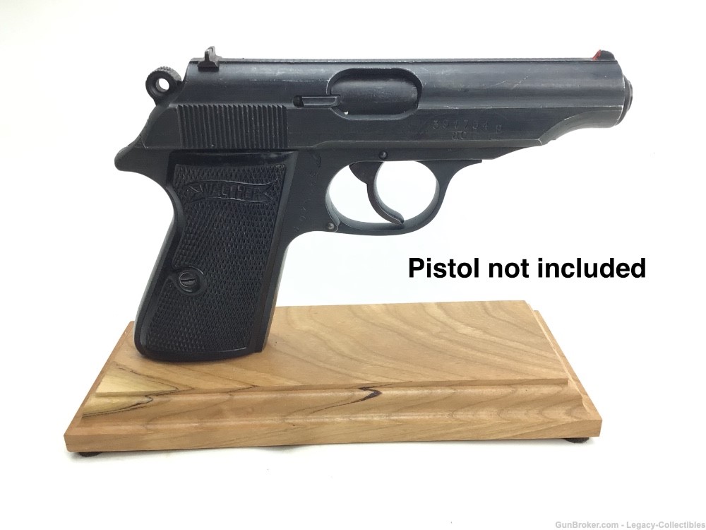 Walther PP / PPK  Display Stand - Solid Cherry 7.65mm -img-0