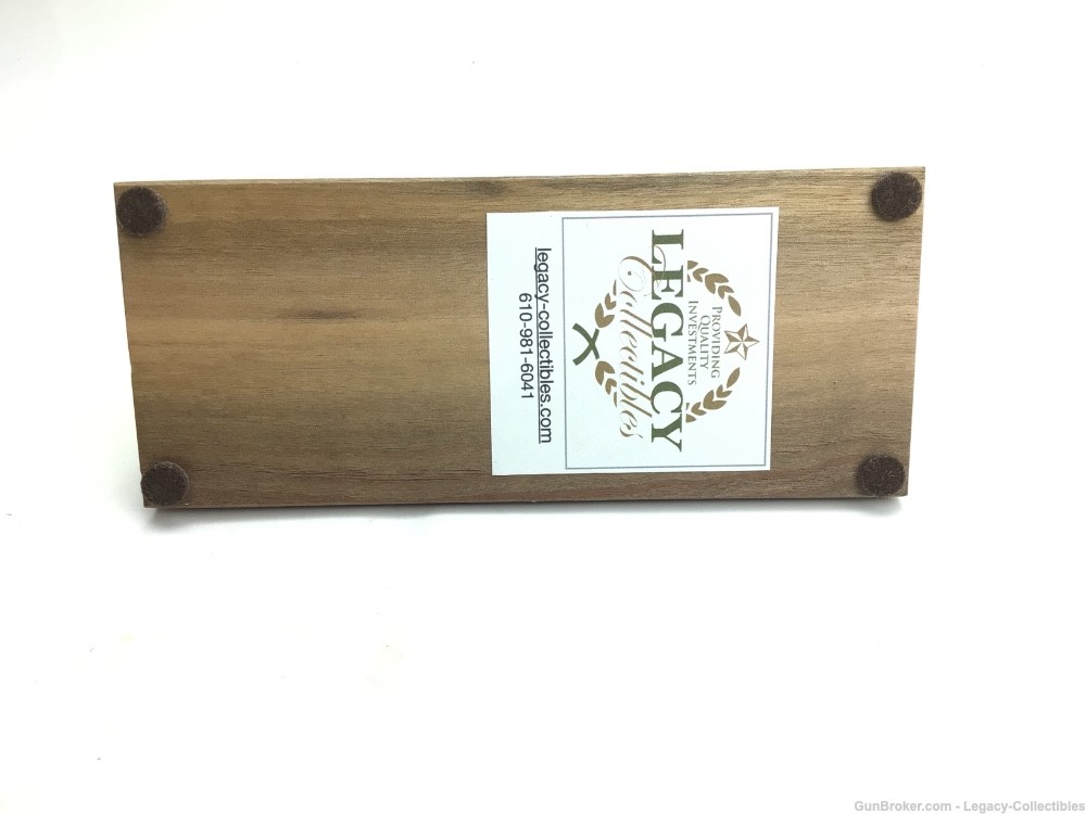 Laser Engraved Walther PP / PPK Display Stand - Solid Walnut 7.65mm-img-2