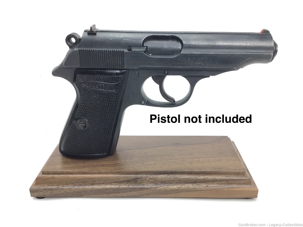 Walther PP / PPK Display Stand - Solid Walnut 7.65mm-img-0