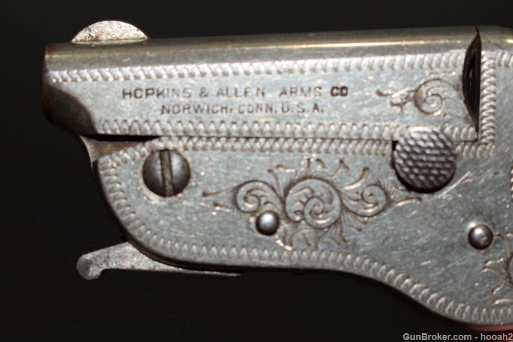 Scarce Fine Hopkins & Allen Vest Pocket Derringer Pistol 22 Short Rimfire-img-9