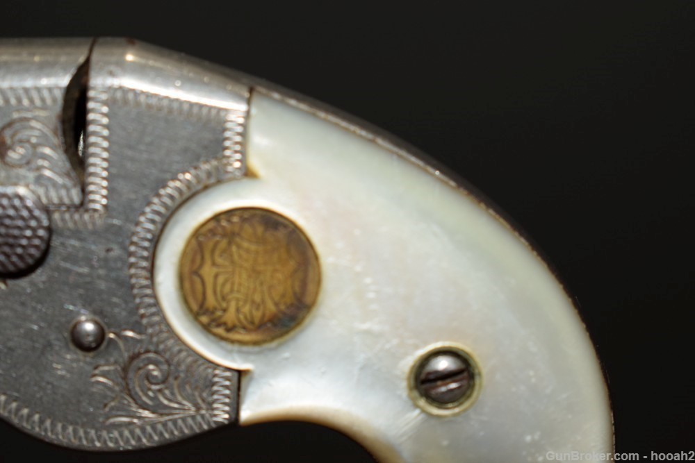 Scarce Fine Hopkins & Allen Vest Pocket Derringer Pistol 22 Short Rimfire-img-7