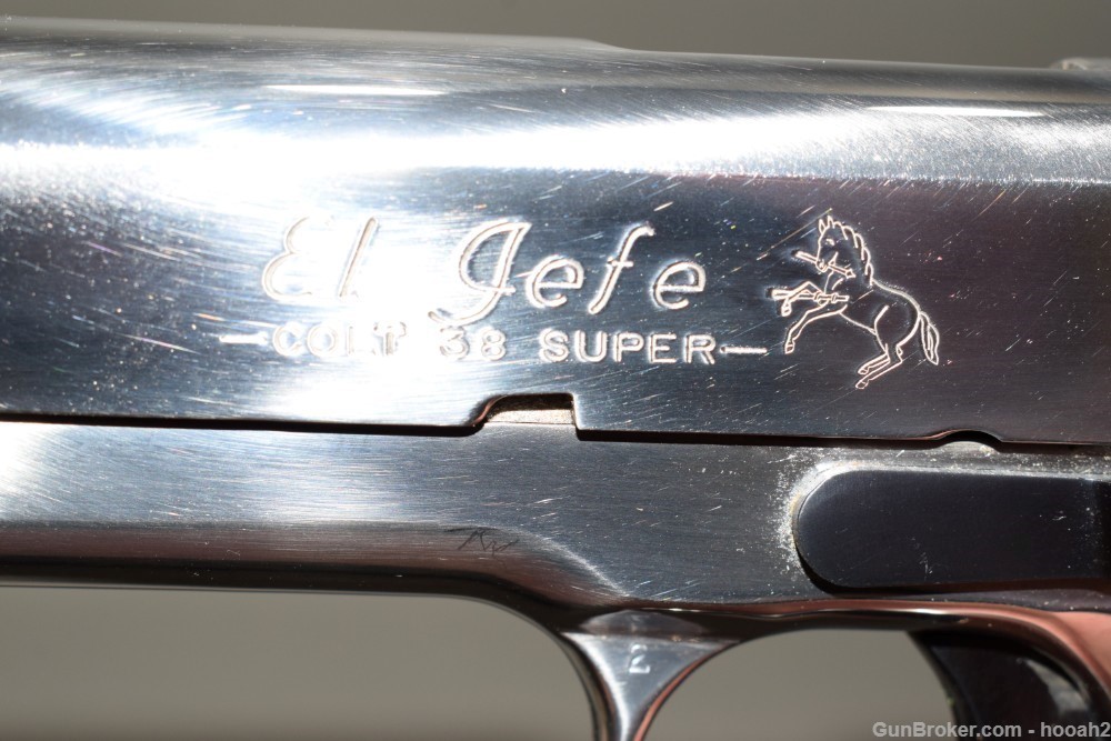 Outstanding Colt 1911 Series 80 El Jefe 38 Super 1911 #162 W Box Lew Horton-img-16
