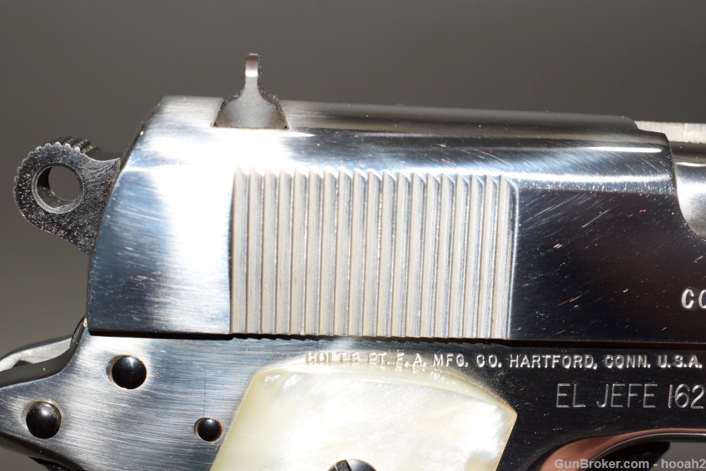 Outstanding Colt 1911 Series 80 El Jefe 38 Super 1911 #162 W Box Lew Horton-img-5
