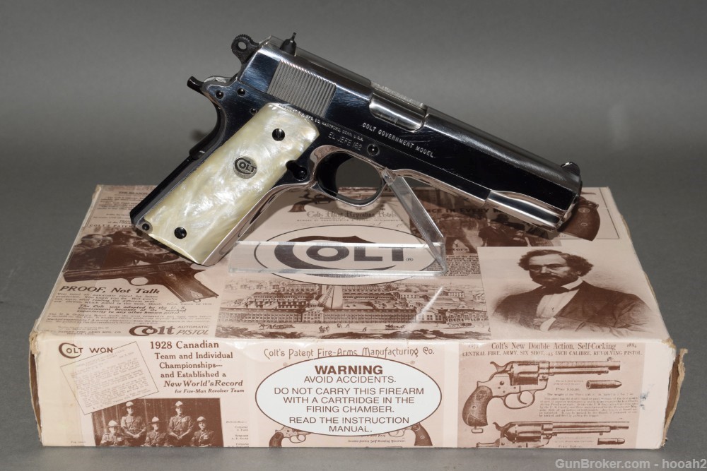 Outstanding Colt 1911 Series 80 El Jefe 38 Super 1911 #162 W Box Lew Horton-img-0