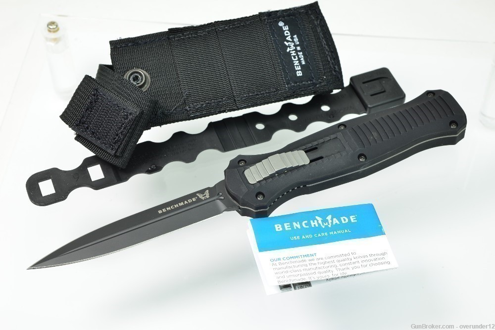 Benchmade 3300BK Infidel Tactical AUTO OTF Knife D2 with sheath AUTHENTIC-img-0