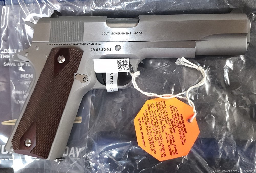 Colt O1911C-SS 1911 Classic Stainless Govt 45ACP 45 ACP SS 5" Layaway-img-10