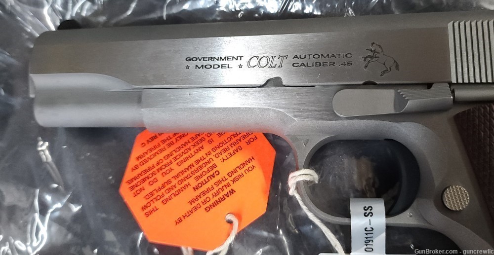 Colt O1911C-SS 1911 Classic Stainless Govt 45ACP 45 ACP SS 5" Layaway-img-6