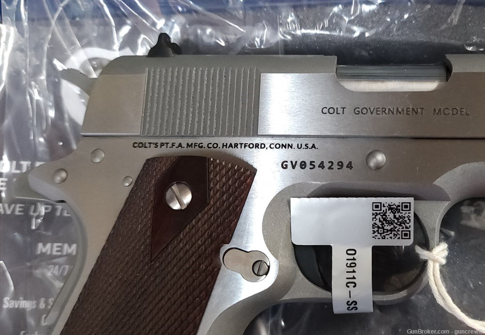 Colt O1911C-SS 1911 Classic Stainless Govt 45ACP 45 ACP SS 5" Layaway-img-12