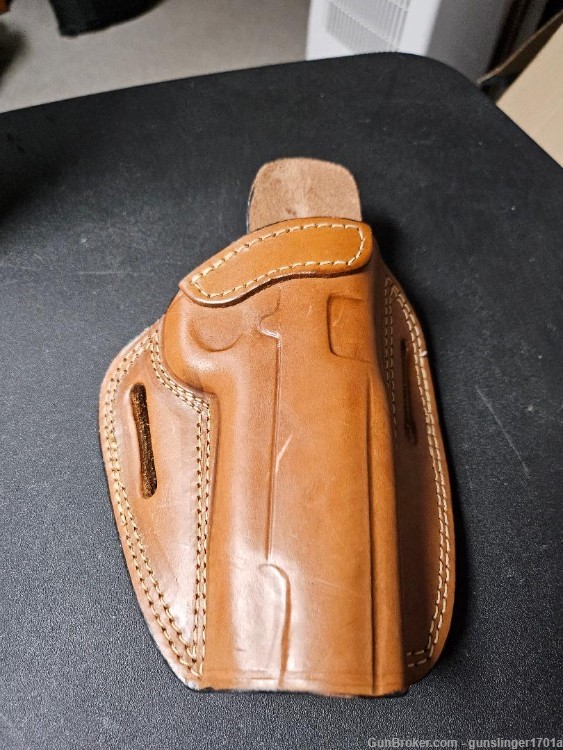 Kirkpatrick Leather Under Cover OWB Leather Holster for 5" 1911 with Rail-img-0