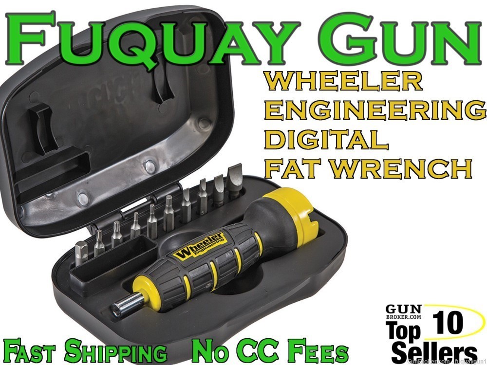 WHEELER Digital FAT Torque Wrench 710909 Accurizing Bit Driver-img-0
