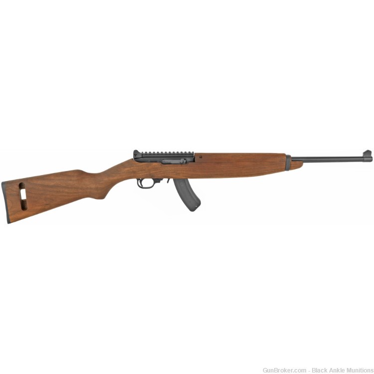 Ruger 10/22 Carbine Rifle, 22LR, 18.5 15rd M1 Carbine Wood Stock NIB 21138-img-0