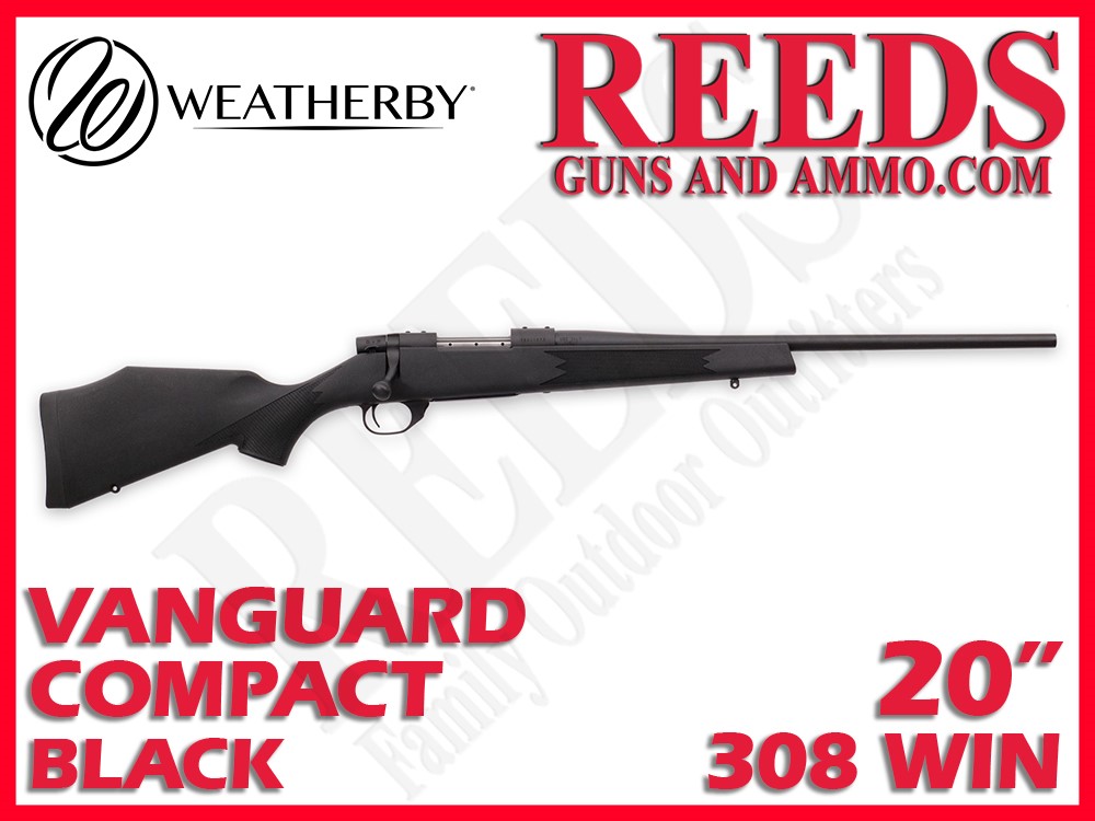 Weatherby Vanguard Synthetic Compact Black 308 Win 20in VYT308NR0O-img-0