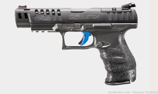 Walther PPQ M2 Q5 Match Polymer Frame Pistol 9mm 5 in. Black 15 rd.-img-0