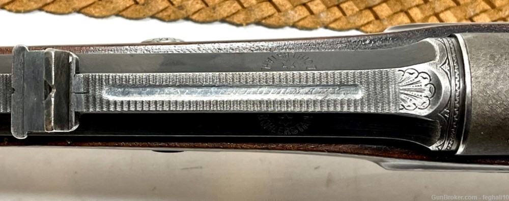 Haenel-Mannlicher 9x56 Mauser Rifle - VERY RARE! Hand engraved-img-29