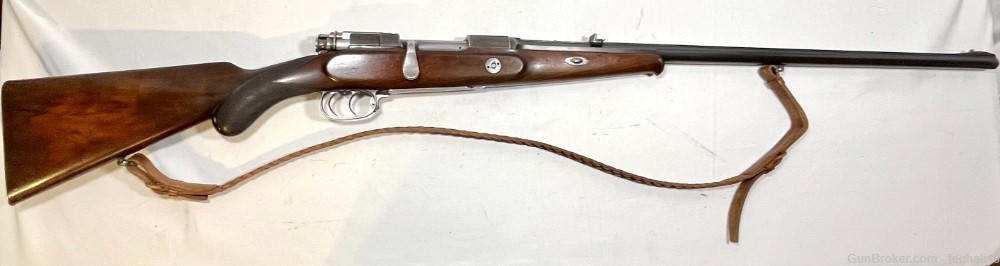 Haenel-Mannlicher 9x56 Mauser Rifle - VERY RARE! Hand engraved-img-0