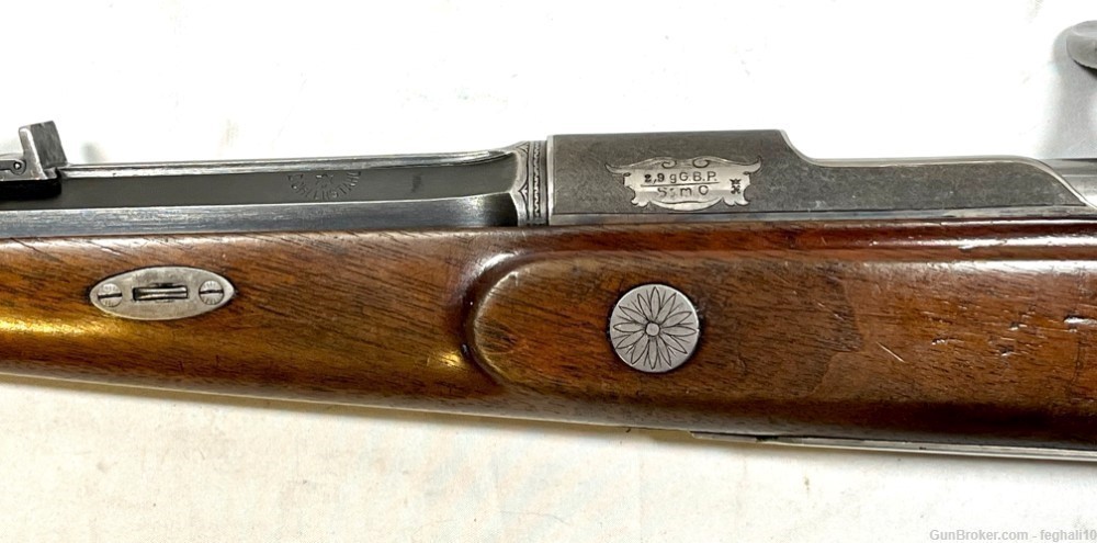 Haenel-Mannlicher 9x56 Mauser Rifle - VERY RARE! Hand engraved-img-11