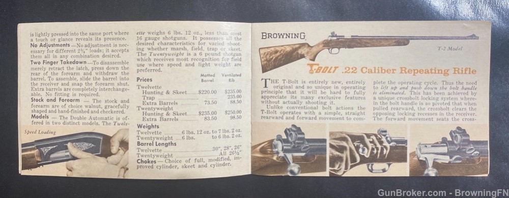 Original 1960s Browning Arms All Models Catalog A-5 Superposed Mauser Rifle-img-2