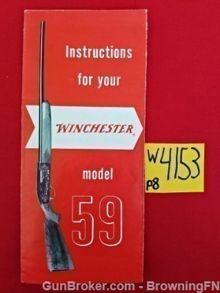 Orig Winchester Model 59 Owners Instruction Manual-img-0