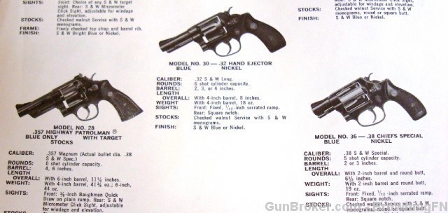 Orig S&W Price List All Models 4 Pages 1973-img-5