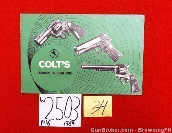 Orig Colt Handgun & Long Gun Catalog 1969-img-0
