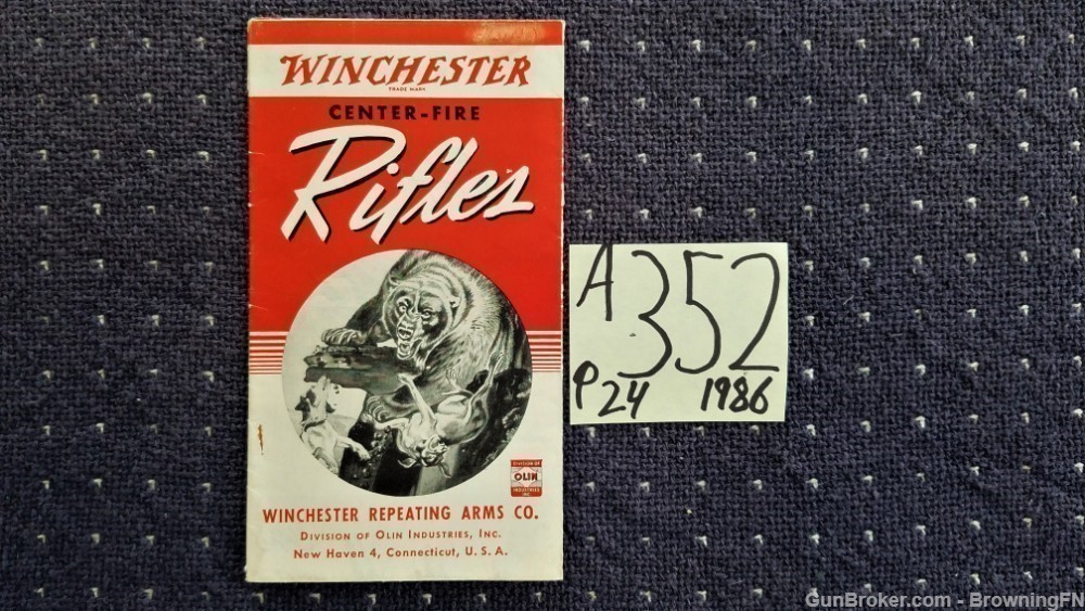 Orig Winchester Center-Fire Rifles Flyer 1986-img-0