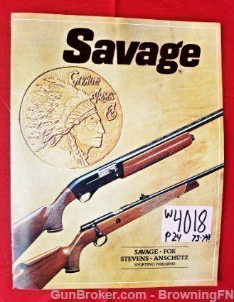 Orig Savage Catalog 1981 Anschutz 64 54 110 164-img-0