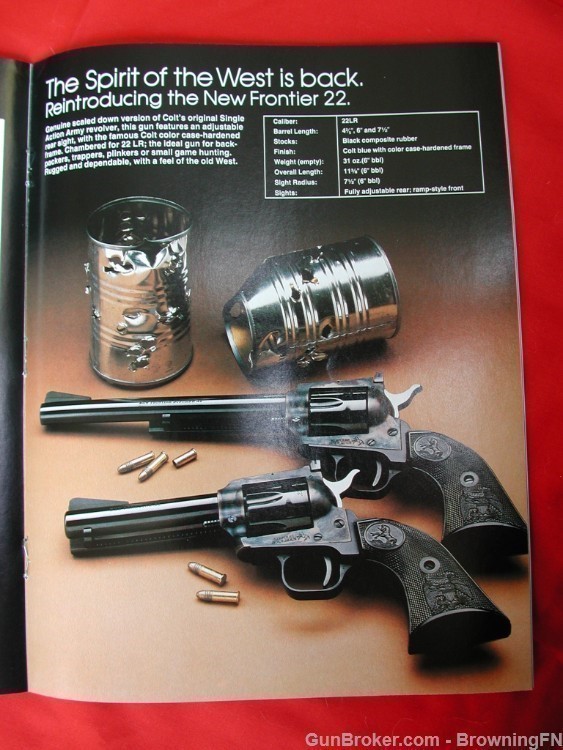 Orig Colt 1982 Catalog Python National Match Ace Government Model-img-9