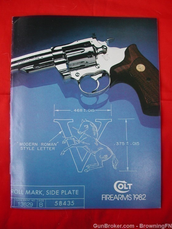 Orig Colt 1982 Catalog Python National Match Ace Government Model-img-0