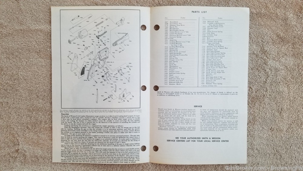 Orig S&W Model 67 Owners Instruction Manual 1974-img-1