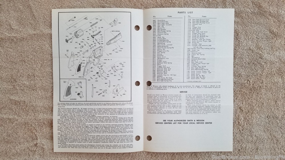 Orig S&W Model 18 Owners Instruction Manual 1974-img-1