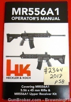 Orig HK Owners Instruction Manual 2013 Model MR556A1-img-0