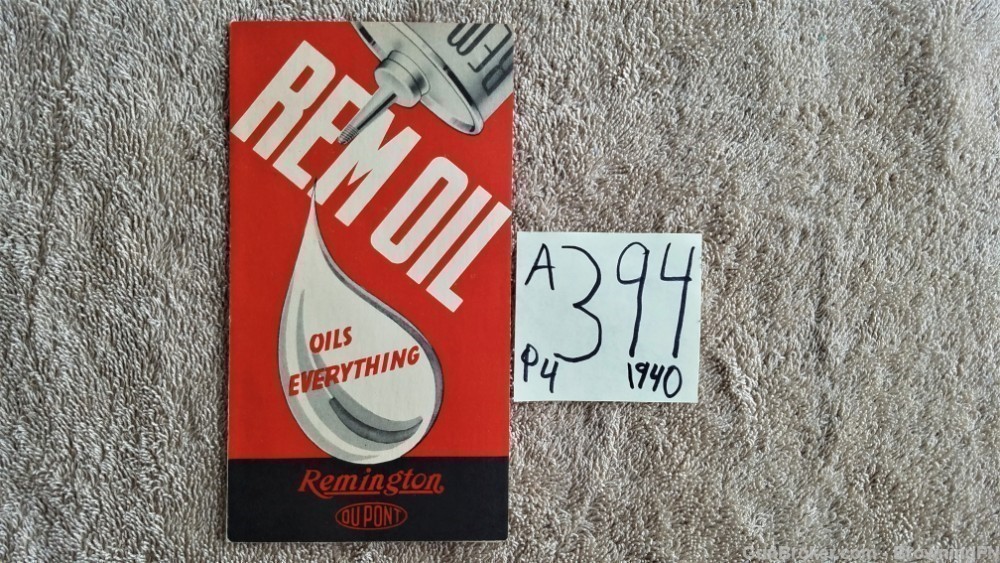 Orig Remington Rem Oil Flyer 1940-img-0