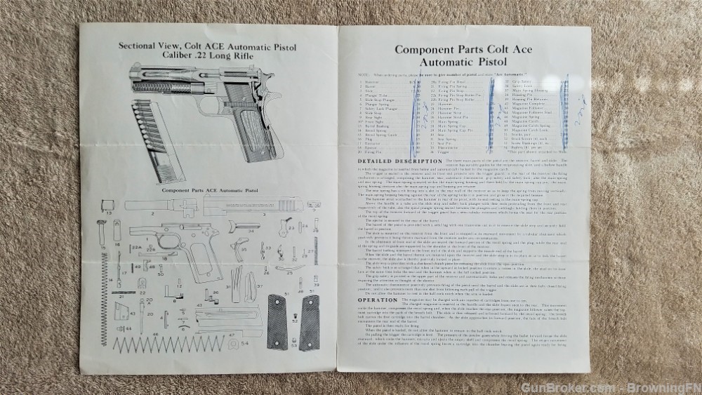 Orig Colt ACE Owners Instruction Manual-img-1